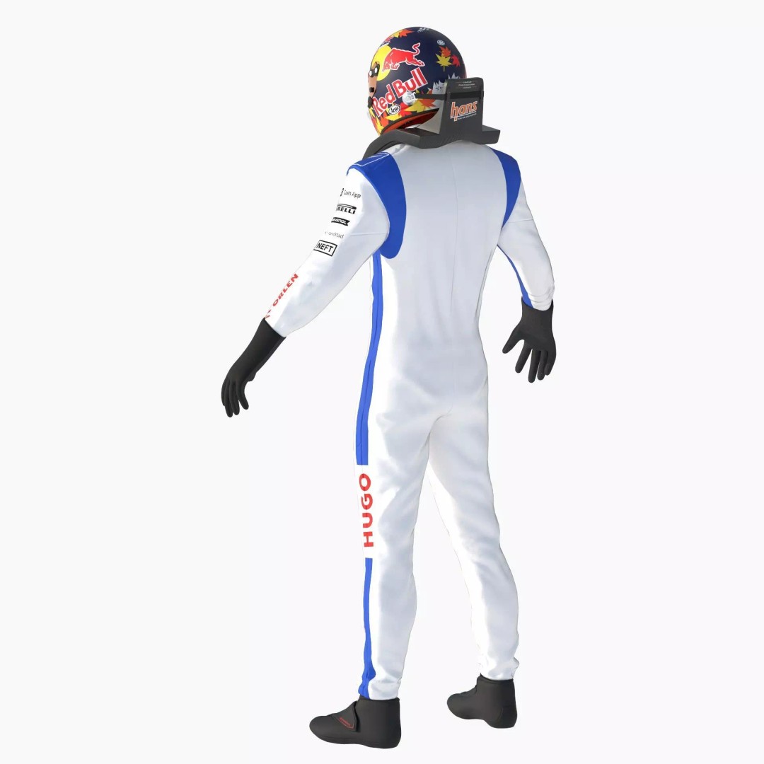 F1 Racing Bulls Suit 2024 3D Model – High Detail Game Ready Asset, FBX - View 15