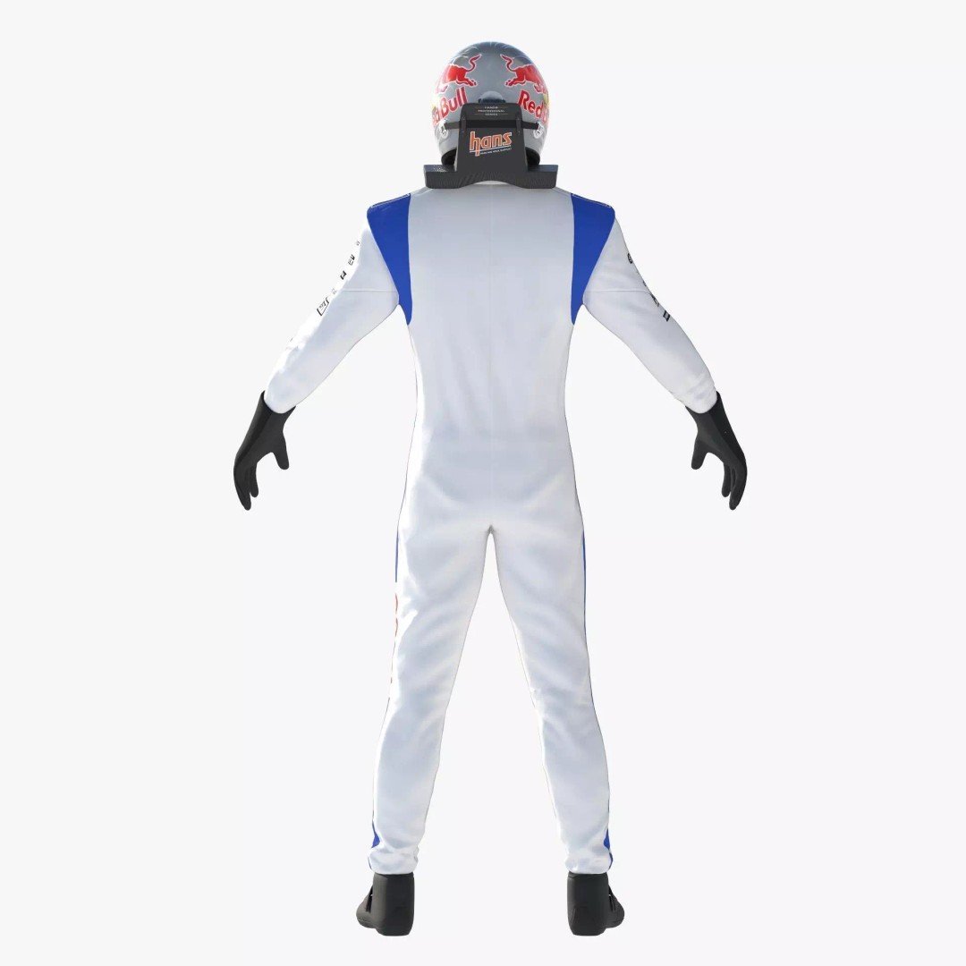 F1 Racing Bulls Suit 2024 3D Model – High Detail Game Ready Asset, FBX - View 7