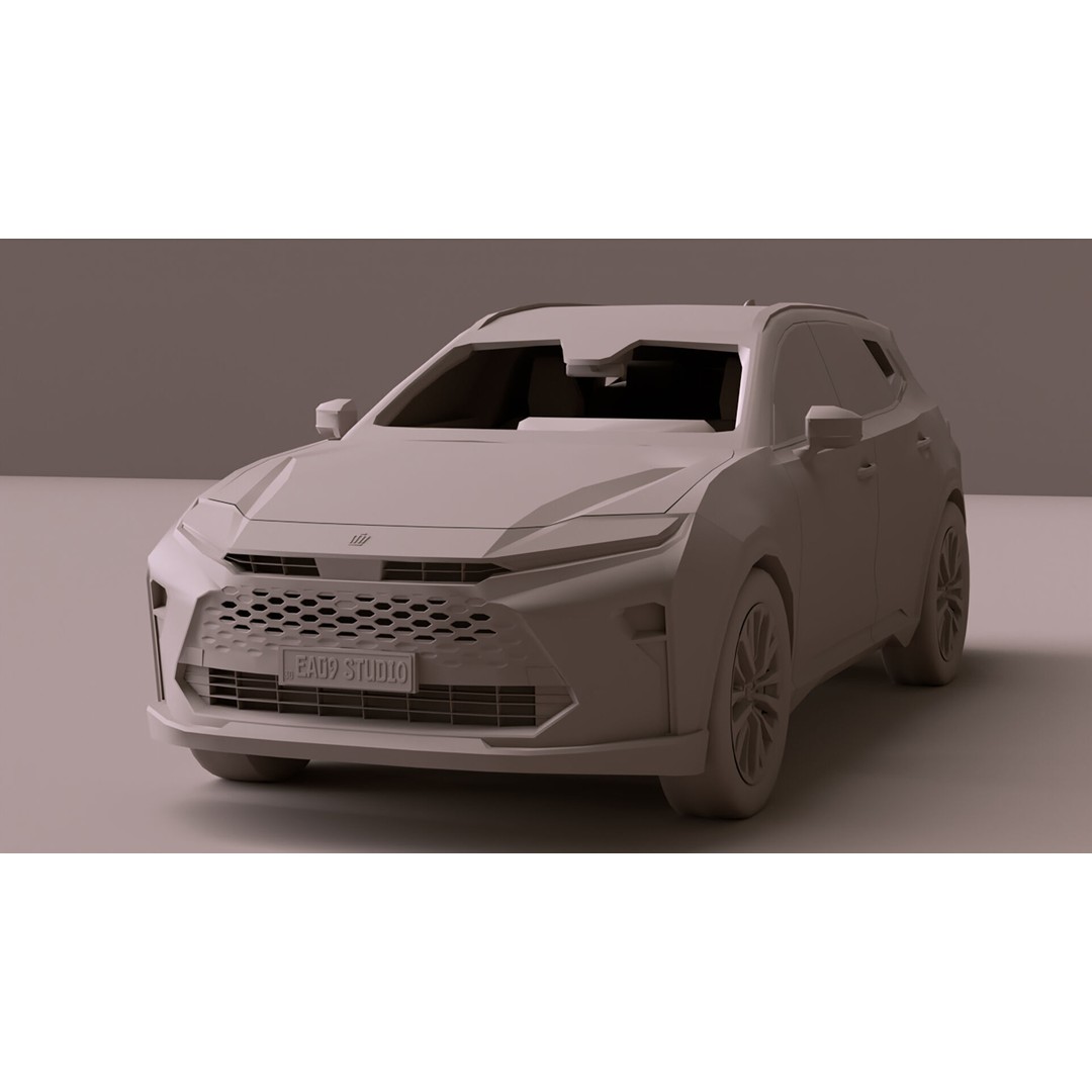 2026 Toyota Crown Estate 3D Model – High Poly Game Asset, FBX, OBJ