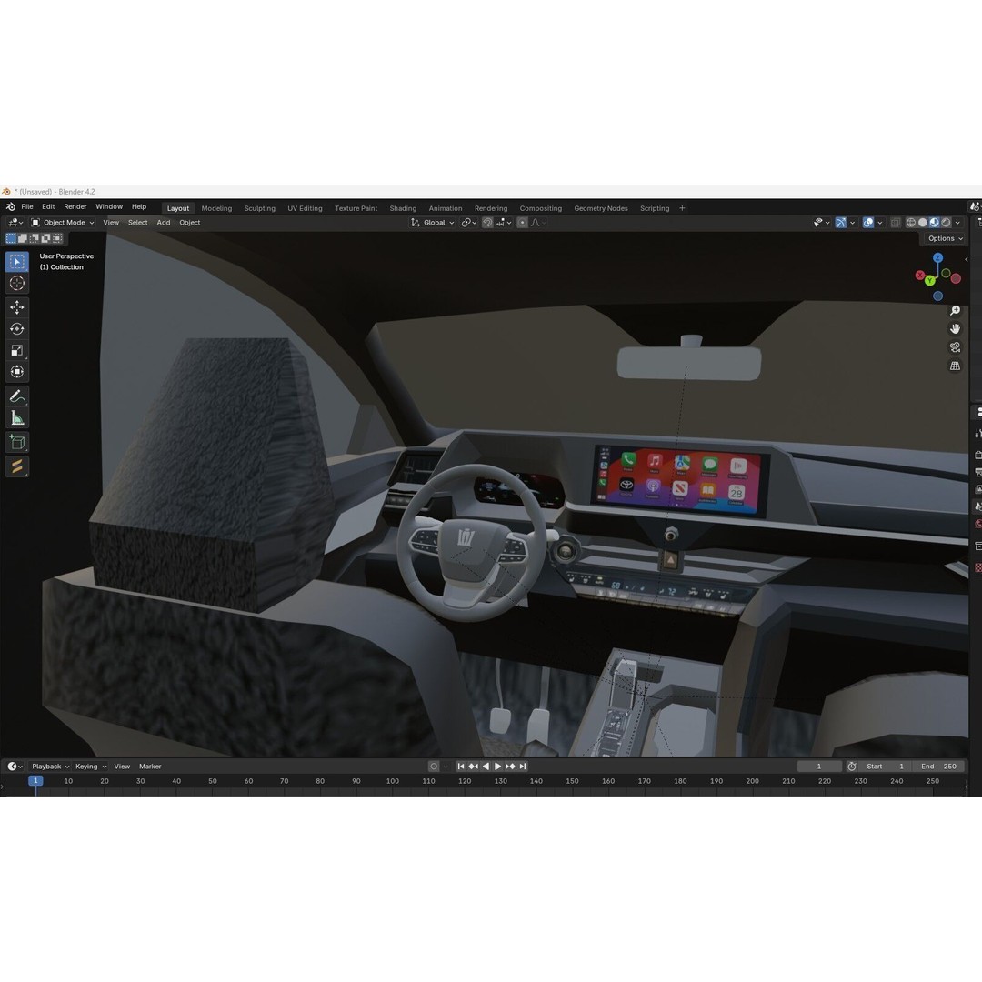 2026 Toyota Crown Estate 3D Model – High Poly Game Asset, FBX, OBJ - View 12