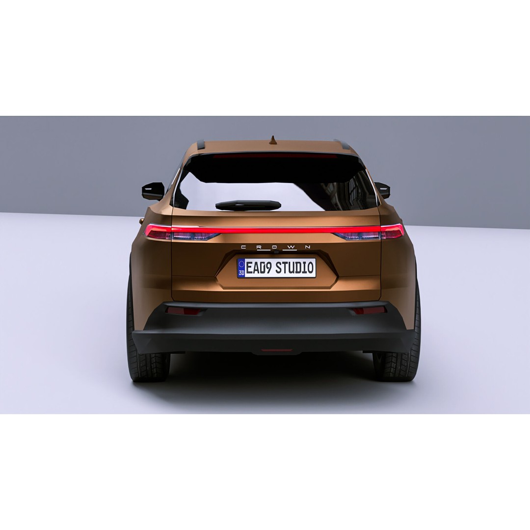 2026 Toyota Crown Estate 3D Model – High Poly Game Asset, FBX, OBJ - View 8