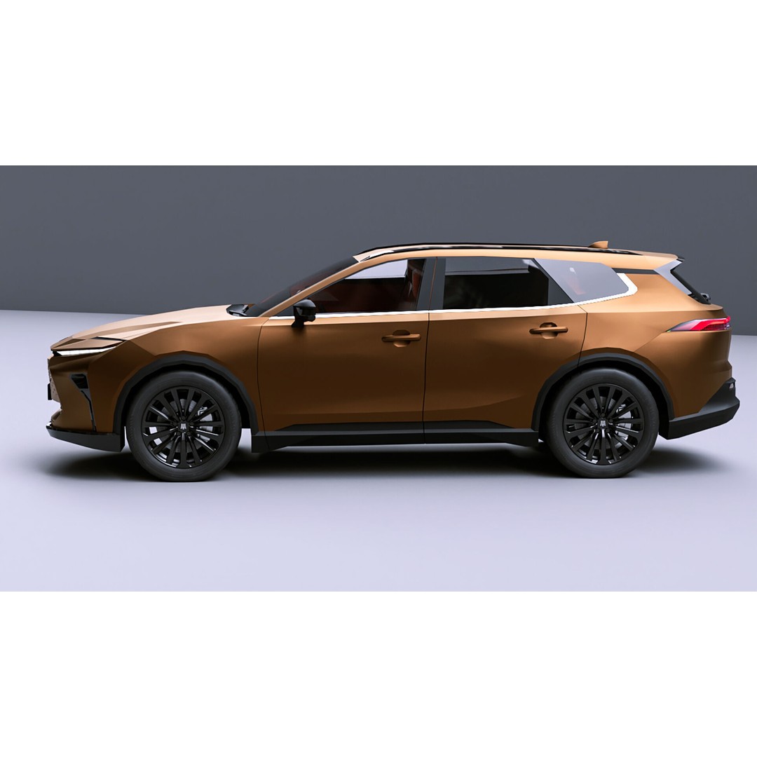 2026 Toyota Crown Estate 3D Model – High Poly Game Asset, FBX, OBJ - View 9