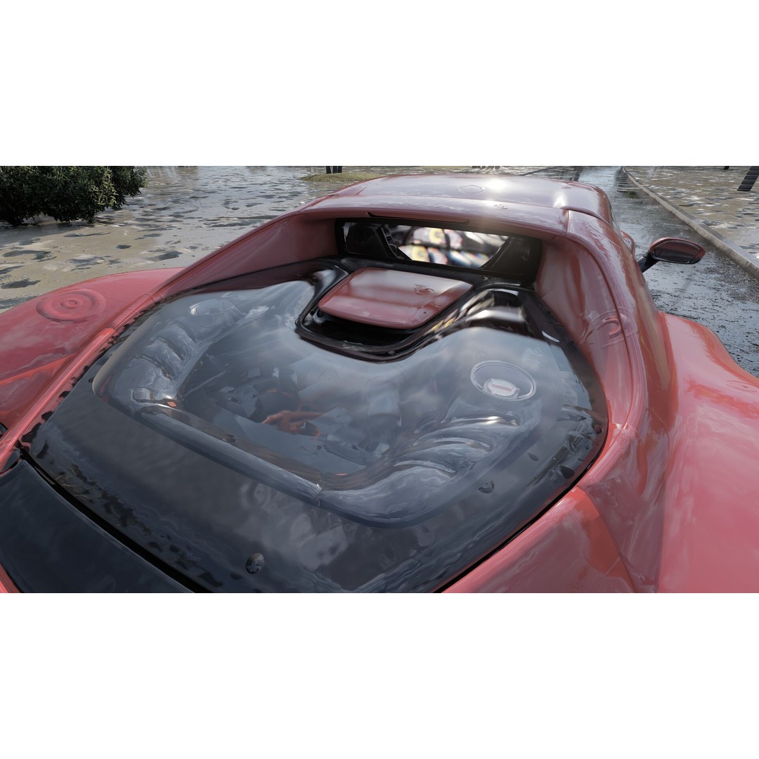 Italian Supercar 3D Model – Detailed Sport Car with Interior & Engine - View 15