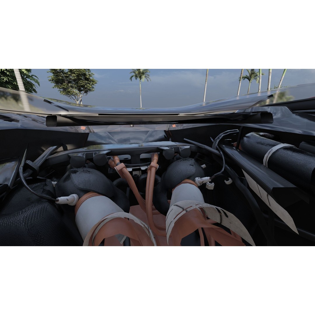 Italian Supercar 3D Model – Detailed Sport Car with Interior & Engine - View 18