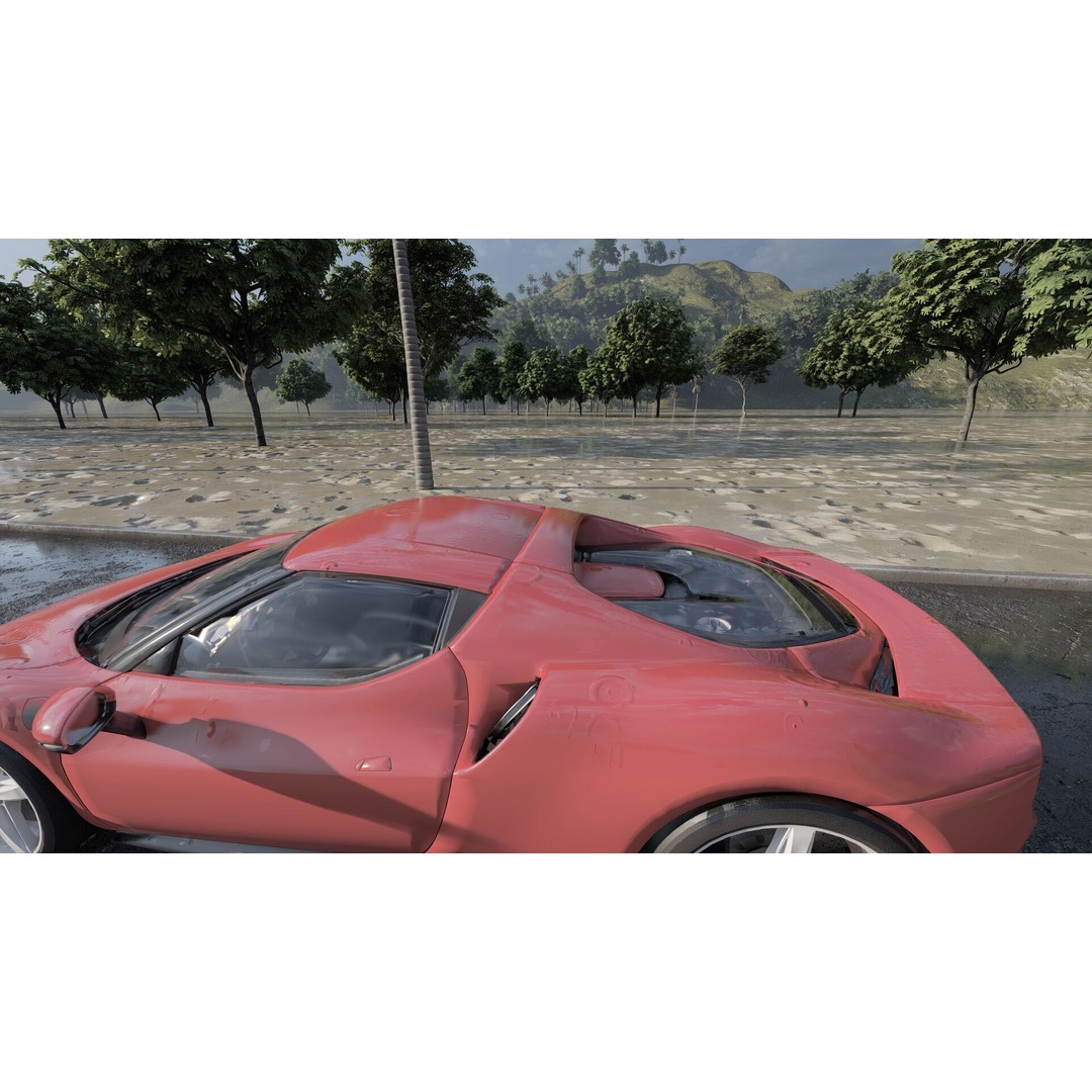 Italian Supercar 3D Model – Detailed Sport Car with Interior & Engine - View 19