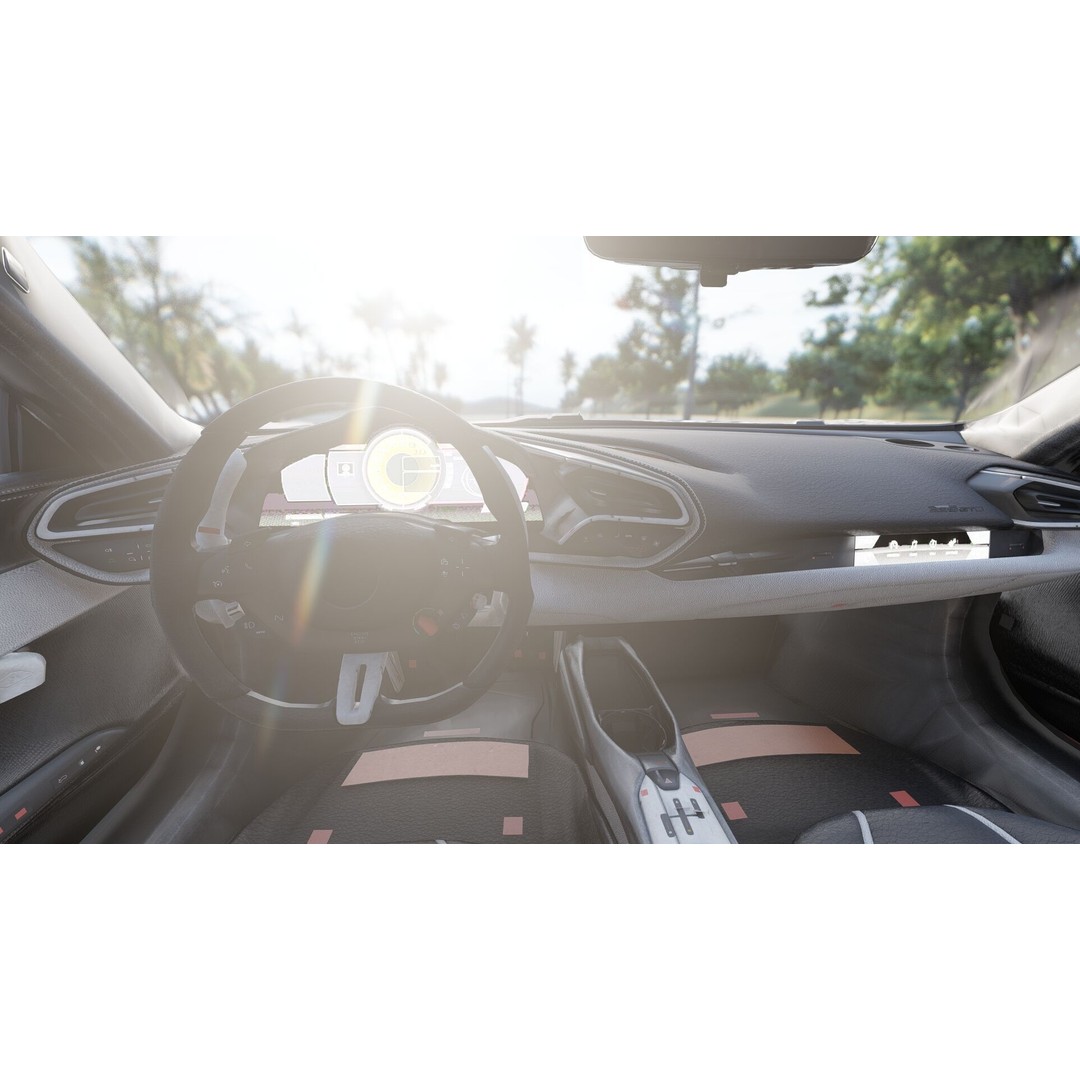 Italian Supercar 3D Model – Detailed Sport Car with Interior & Engine - View 25