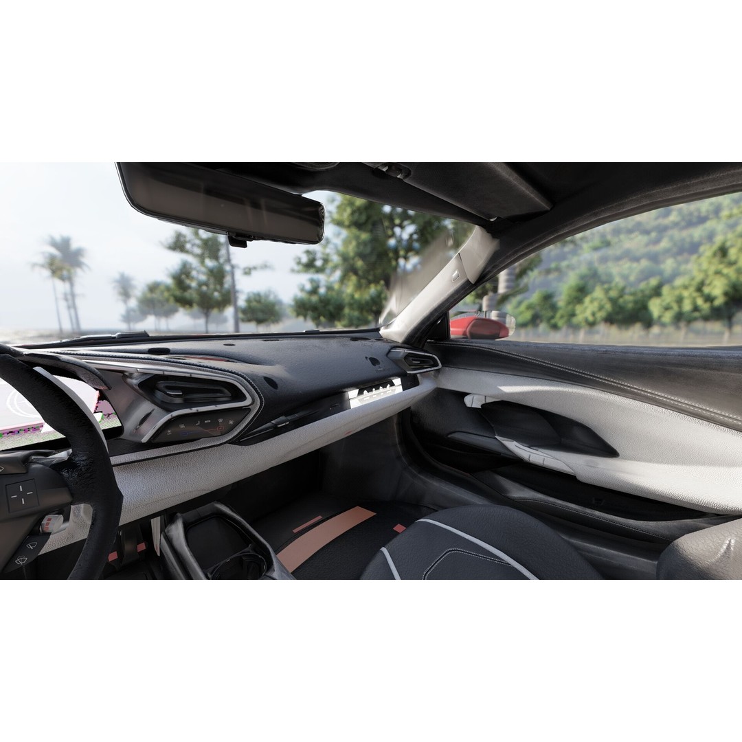 Italian Supercar 3D Model – Detailed Sport Car with Interior & Engine - View 26
