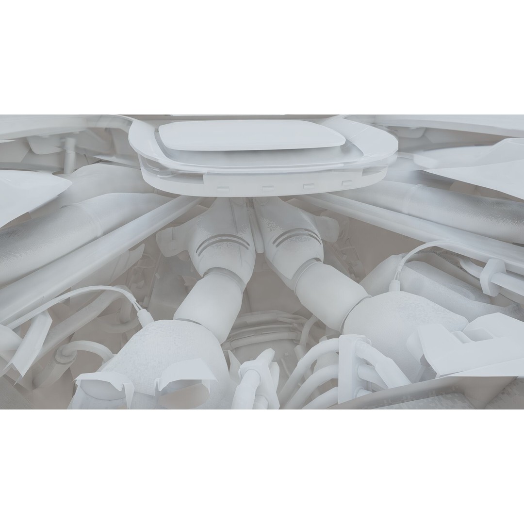 Italian Supercar 3D Model – Detailed Sport Car with Interior & Engine - View 35