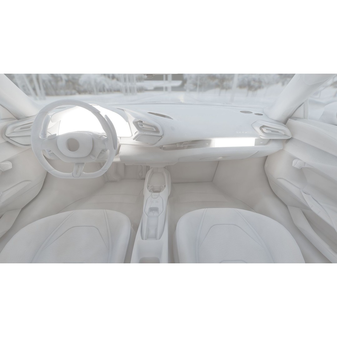 Italian Supercar 3D Model – Detailed Sport Car with Interior & Engine - View 40