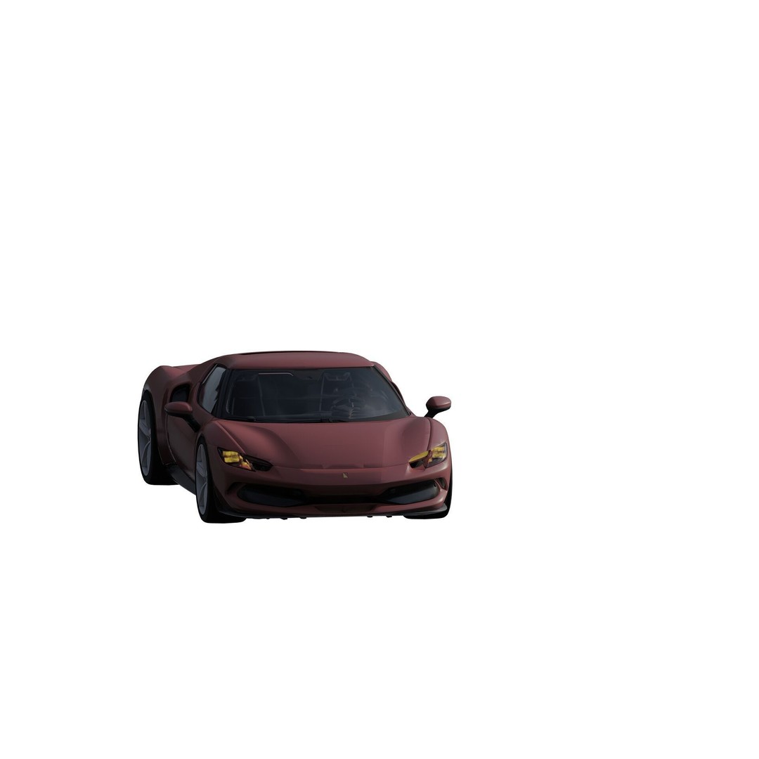 Italian Supercar 3D Model – Detailed Sport Car with Interior & Engine - View 7