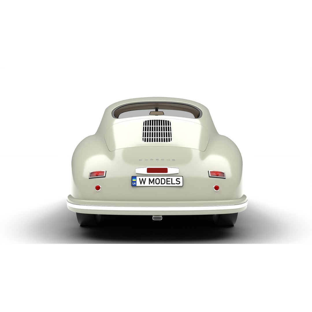 Porsche 356 1300 1952 3D Model – Classic Sports Car, Rigged, PBR - View 13