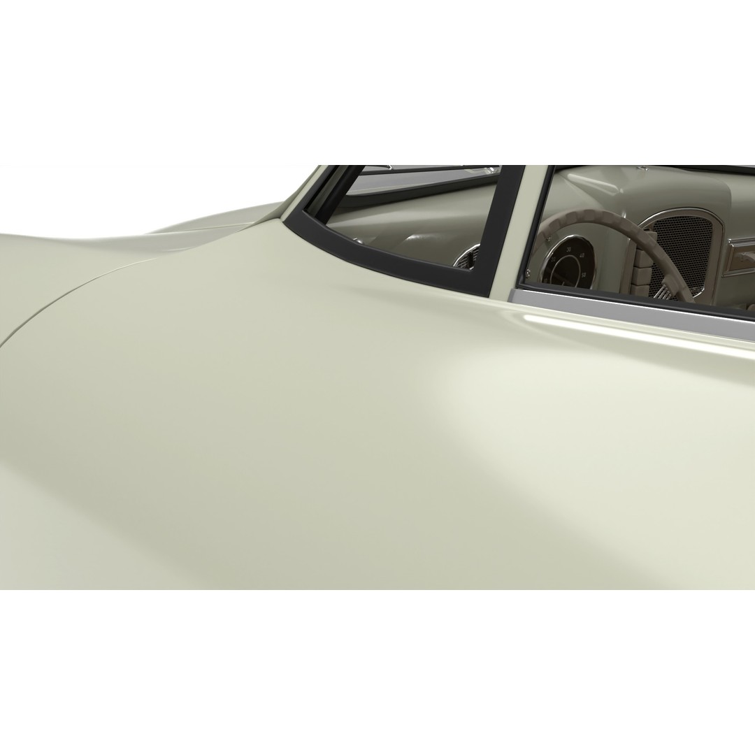 Porsche 356 1300 1952 3D Model – Classic Sports Car, Rigged, PBR - View 20