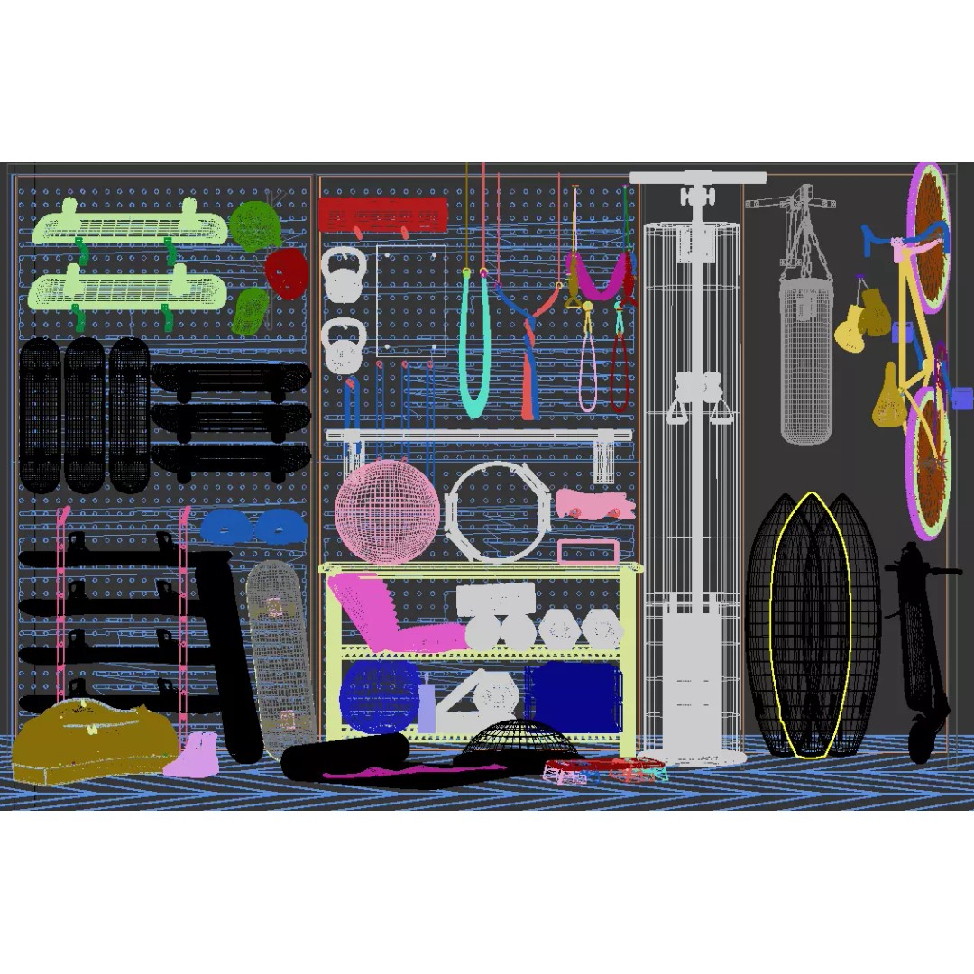 Sports Equipment 3D Model – Detailed Game-Ready Asset, FBX