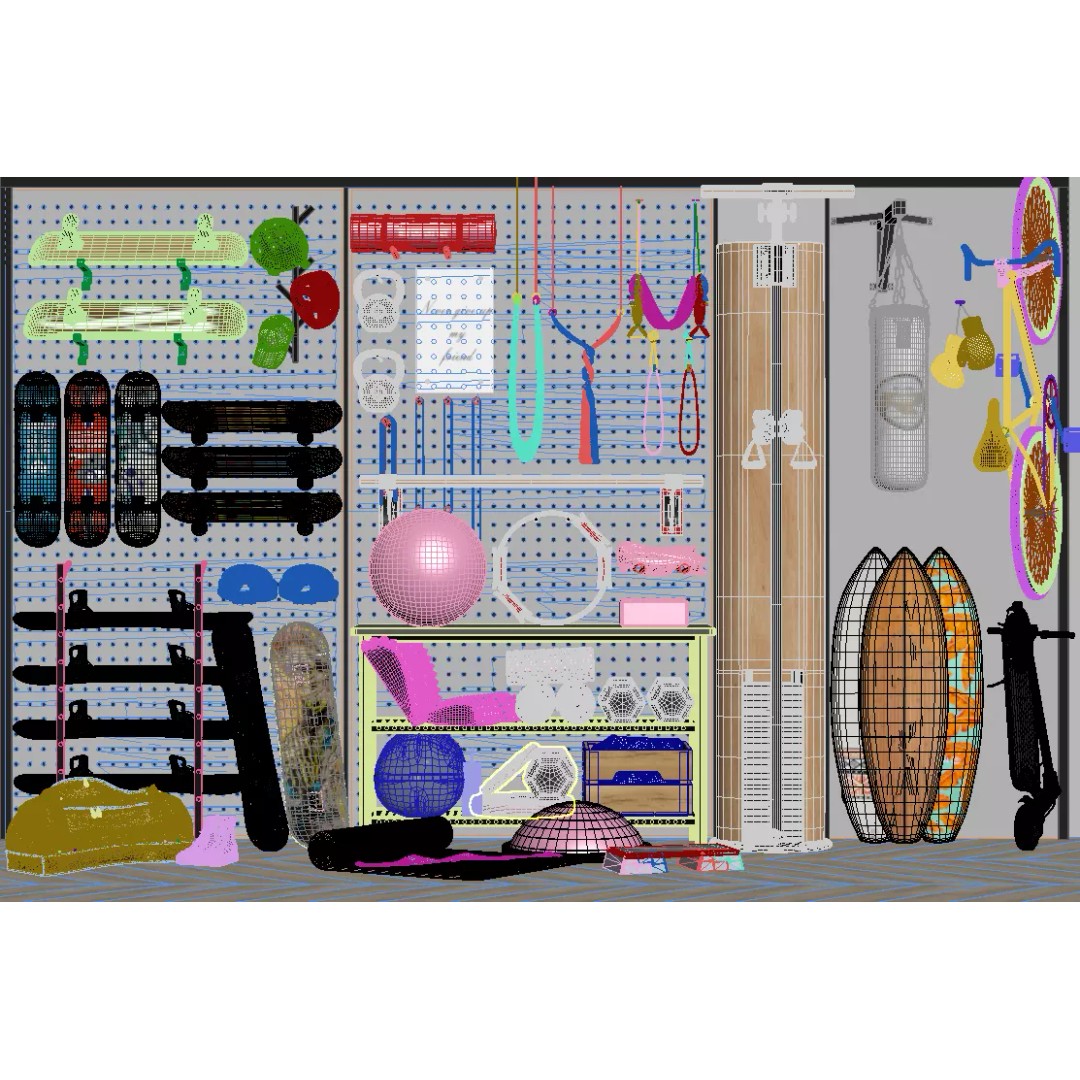 Sports Equipment 3D Model – Detailed Game-Ready Asset, FBX - View 10