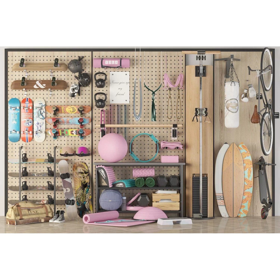 Sports Equipment 3D Model – Detailed Game-Ready Asset, FBX - View 3
