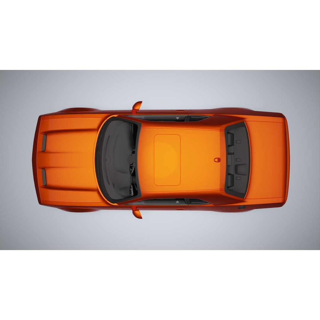 Dodge Challenger SRT Hellcat 3D Model – Low Poly Game Ready PBR Asset - View 29