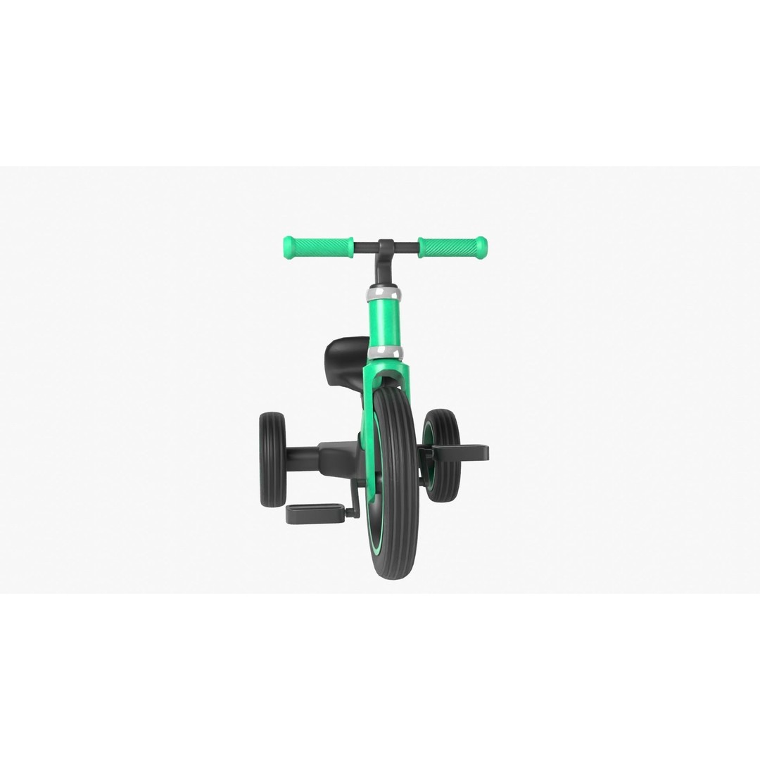 Kid Bike 3D Model – Low Poly PBR Game Asset, FBX, Blender - View 13