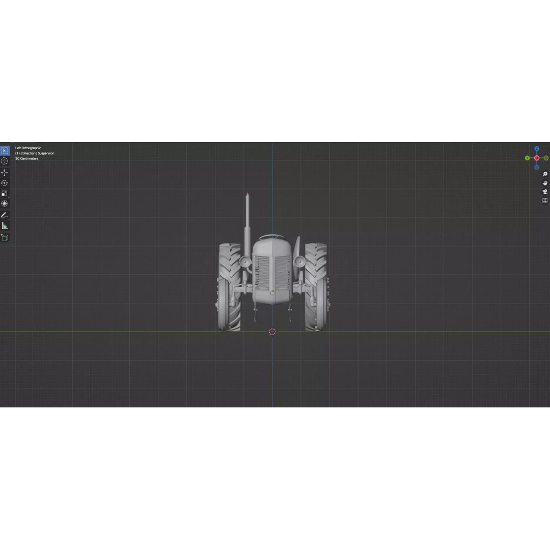 Abandoned Rusty Tractor 3D Model – Low Poly Game Asset, FBX, PBR - View 27
