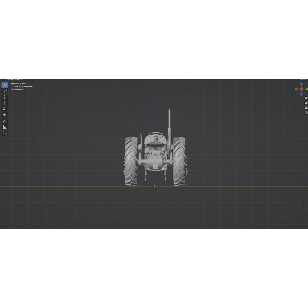 Abandoned Rusty Tractor 3D Model – Low Poly Game Asset, FBX, PBR - View 32
