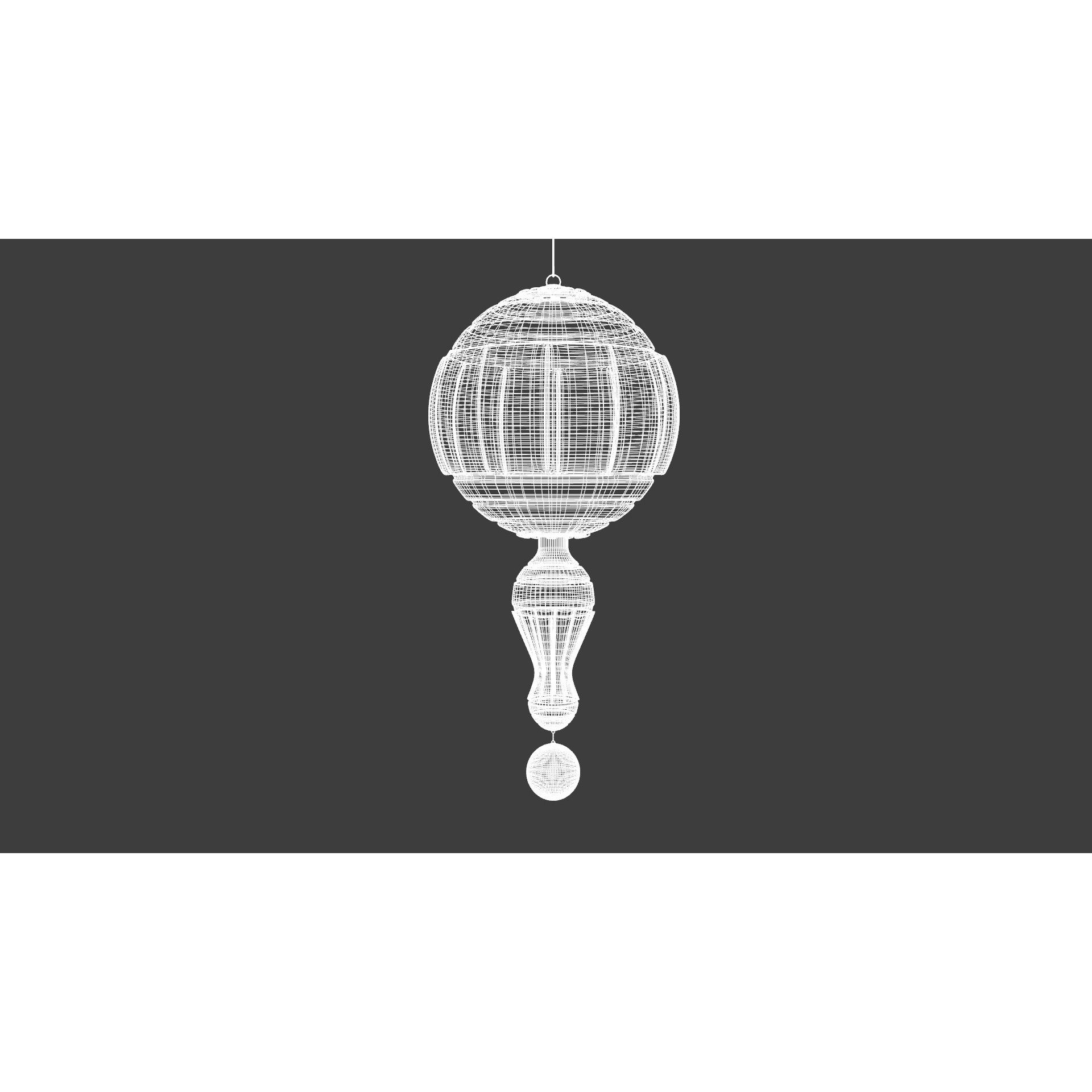Christmas Joy Ornaments - Low-Poly Game-Ready 3D Model