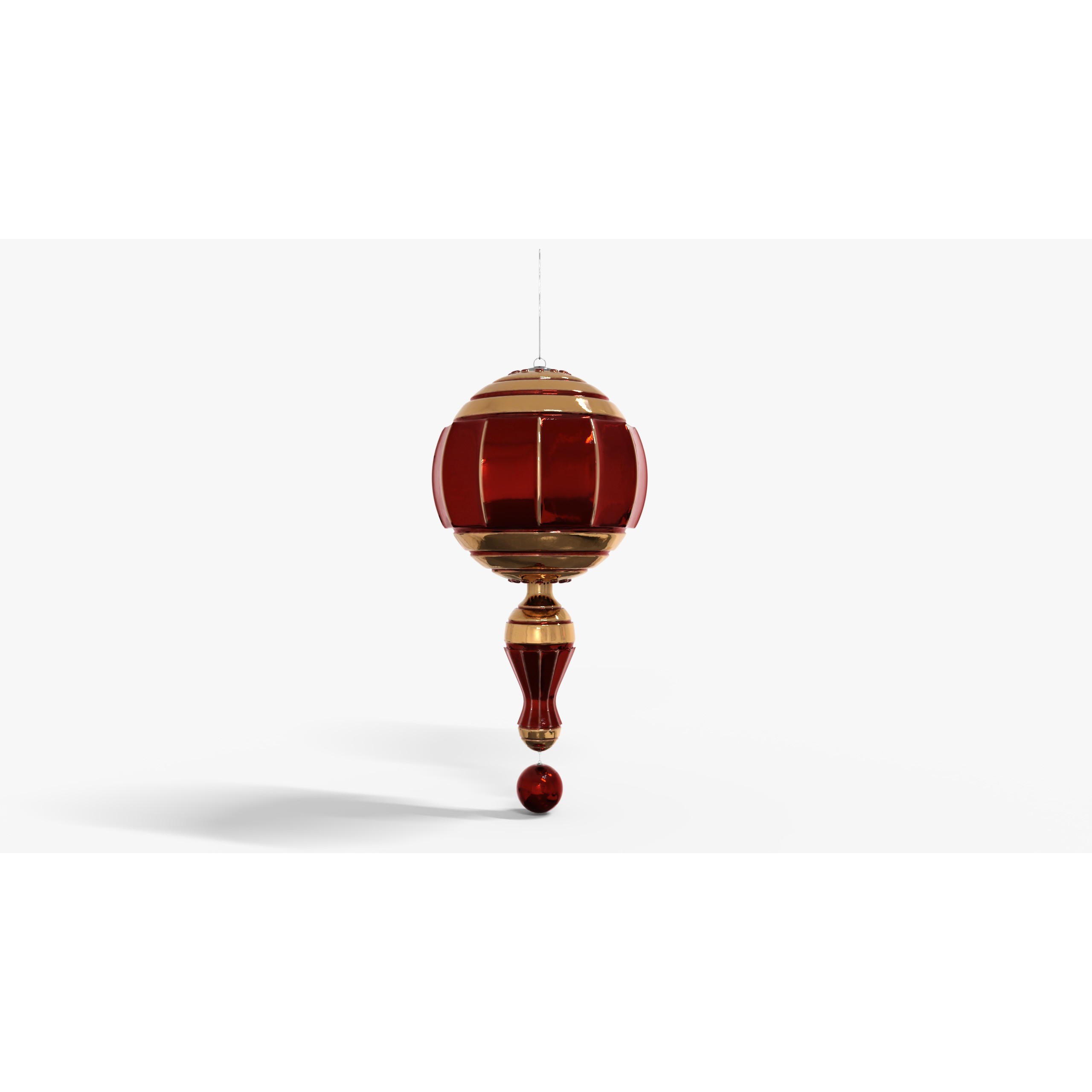 Christmas Joy Ornaments - Low-Poly Game-Ready 3D Model - View 4
