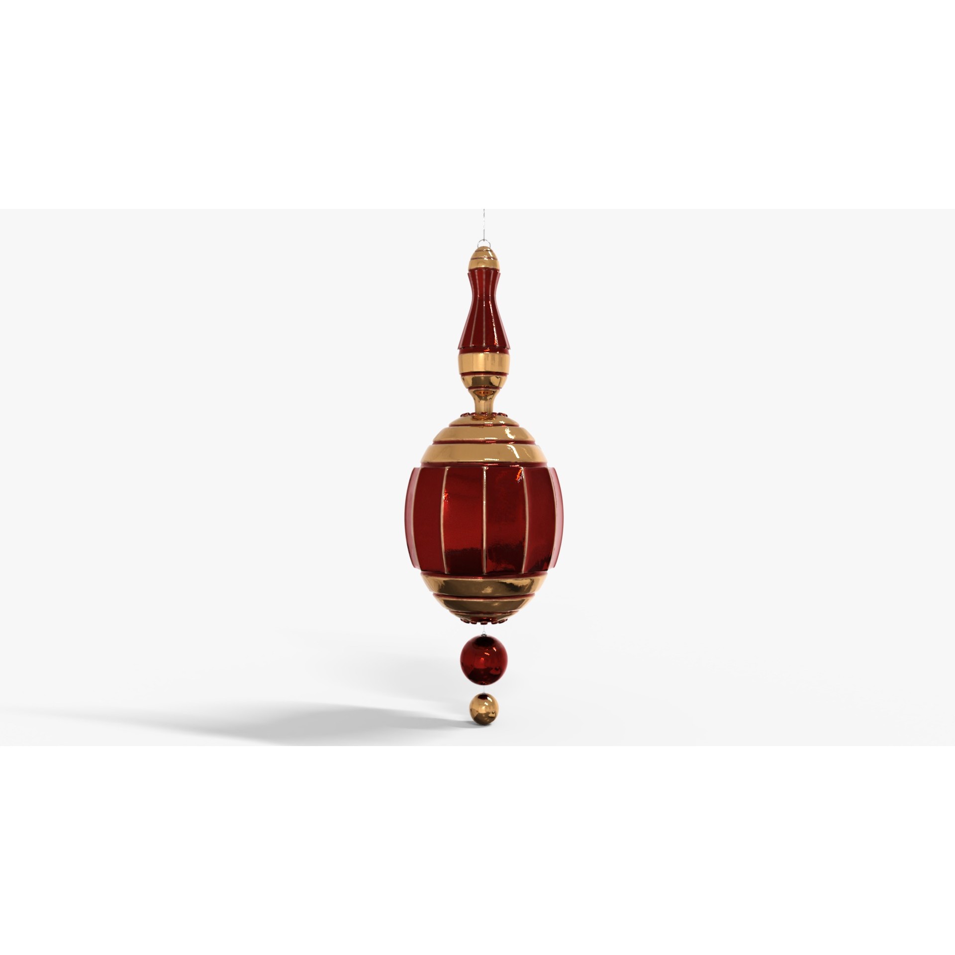 Christmas Joy Ornaments - Low-Poly Game-Ready 3D Model - View 8