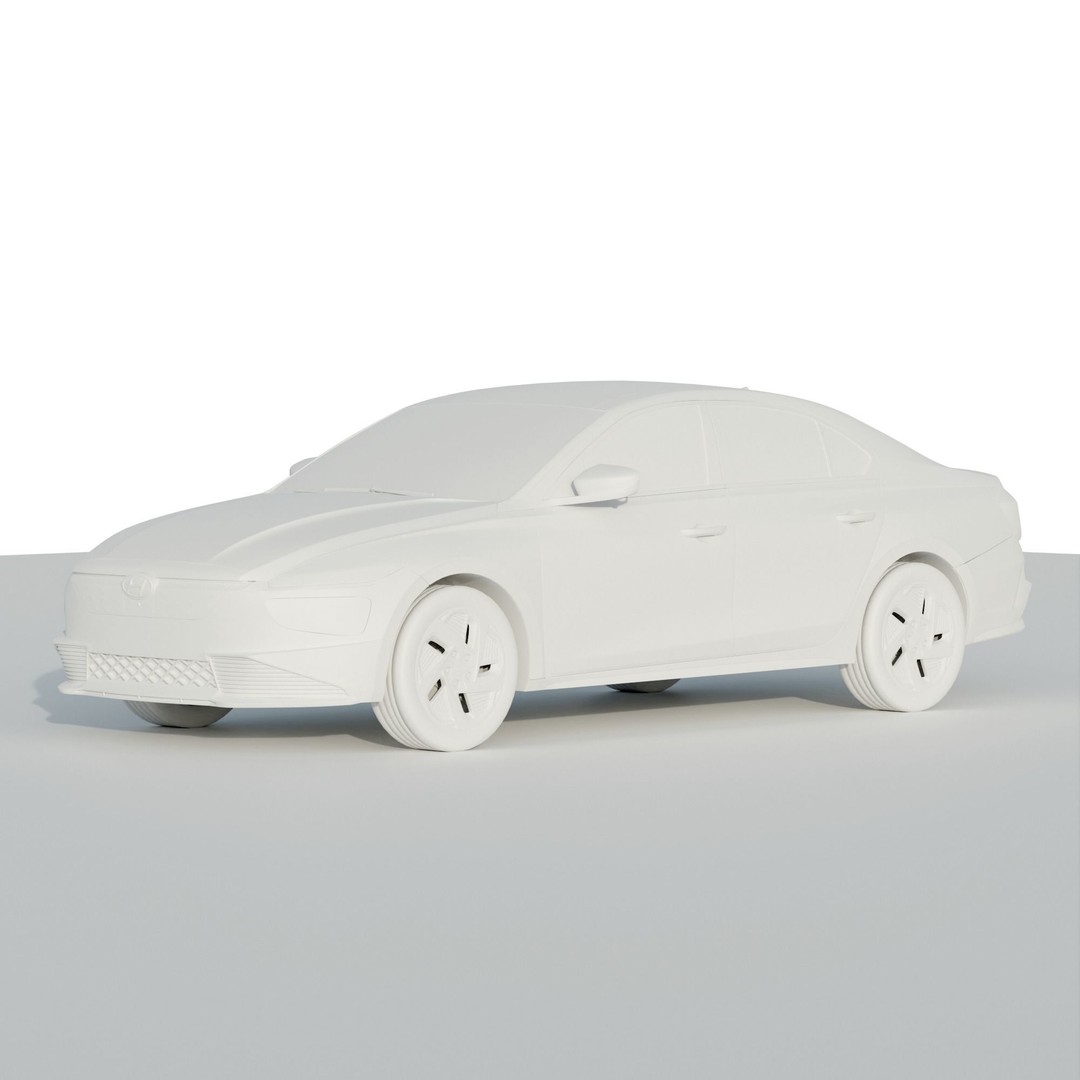 Hyundai Mistra EV 2021 3D Model – Stylish Electric Sedan, FBX, OBJ - View 10