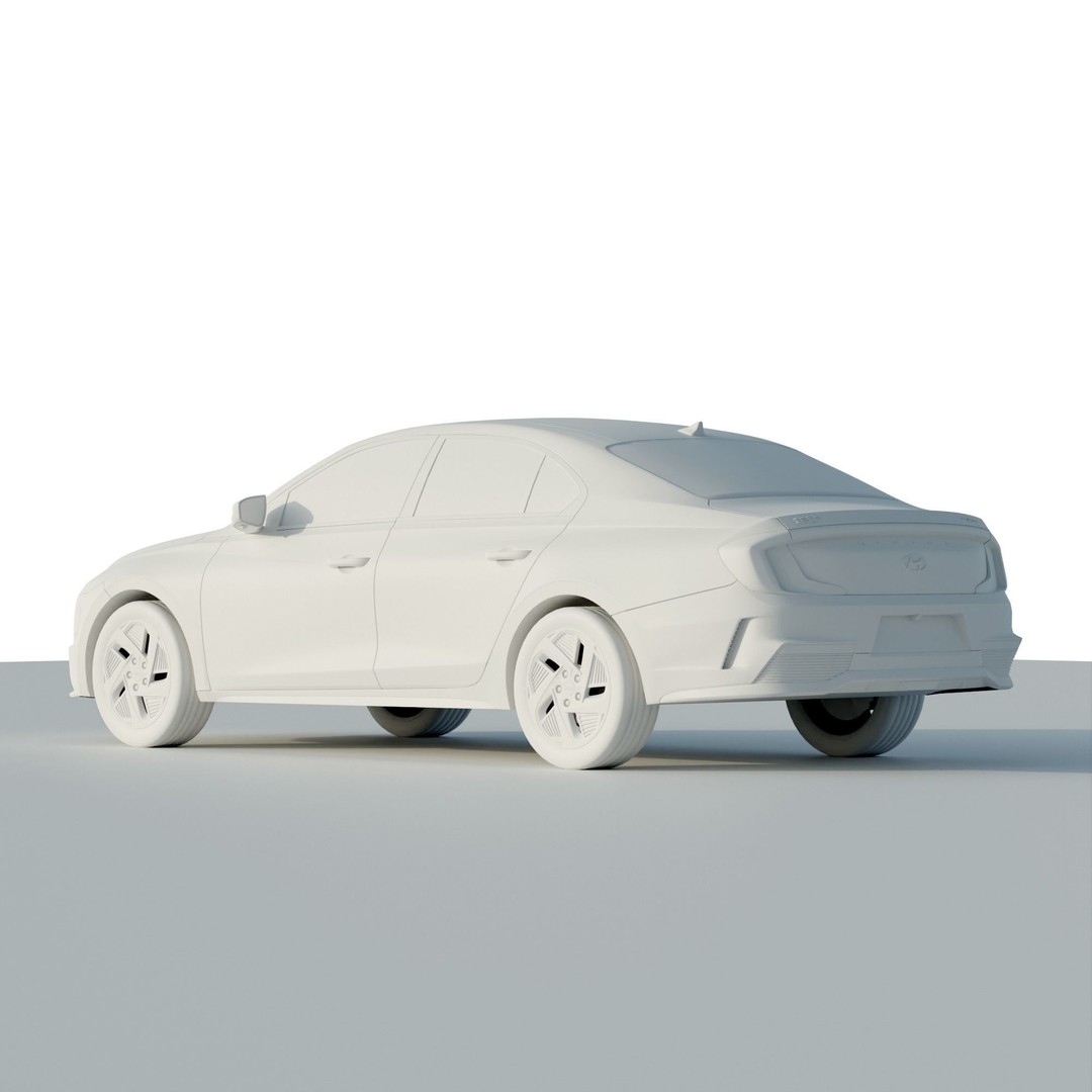 Hyundai Mistra EV 2021 3D Model – Stylish Electric Sedan, FBX, OBJ - View 11