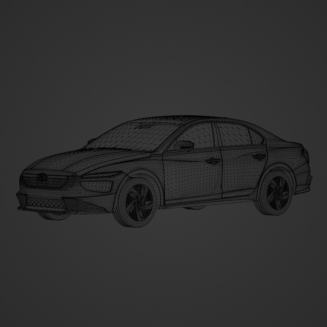 Hyundai Mistra EV 2021 3D Model – Stylish Electric Sedan, FBX, OBJ - View 14