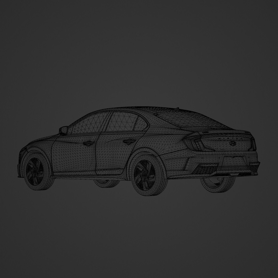 Hyundai Mistra EV 2021 3D Model – Stylish Electric Sedan, FBX, OBJ - View 15