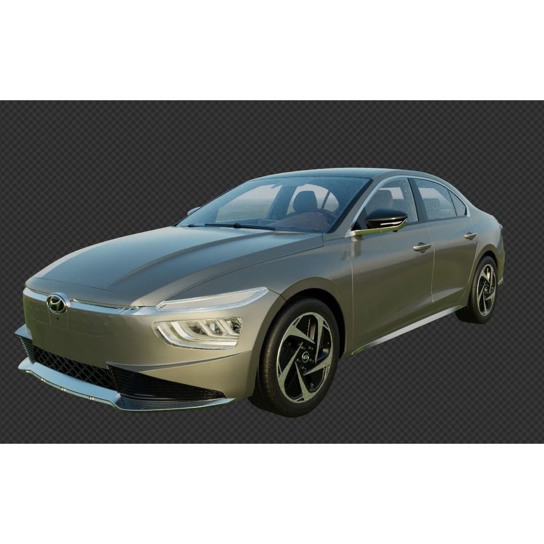 Hyundai Mistra EV 2021 3D Model – Stylish Electric Sedan, FBX, OBJ - View 18