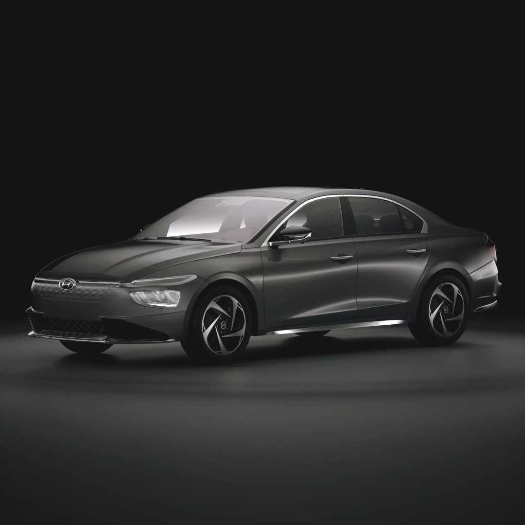 Hyundai Mistra EV 2021 3D Model – Stylish Electric Sedan, FBX, OBJ - View 2