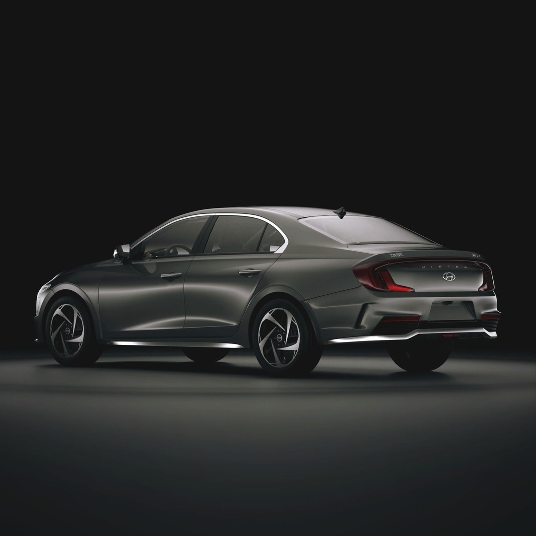 Hyundai Mistra EV 2021 3D Model – Stylish Electric Sedan, FBX, OBJ - View 3