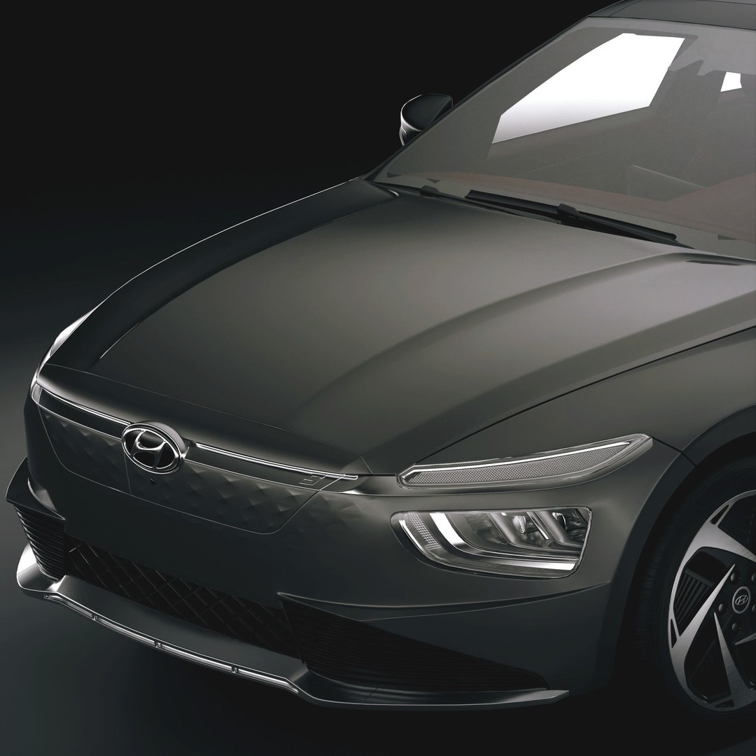 Hyundai Mistra EV 2021 3D Model – Stylish Electric Sedan, FBX, OBJ - View 4