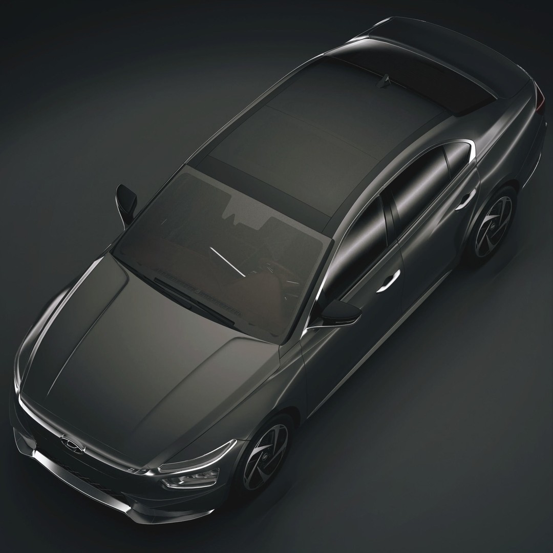 Hyundai Mistra EV 2021 3D Model – Stylish Electric Sedan, FBX, OBJ - View 6