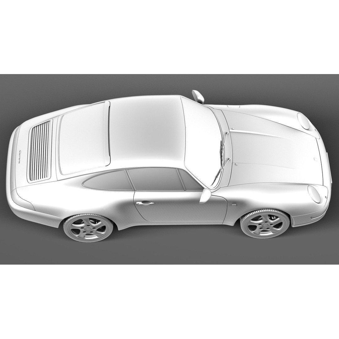 Porsche 911 993 Carrera 1994-1997 3D Model – High Poly Game Asset, FBX, OBJ - View 17