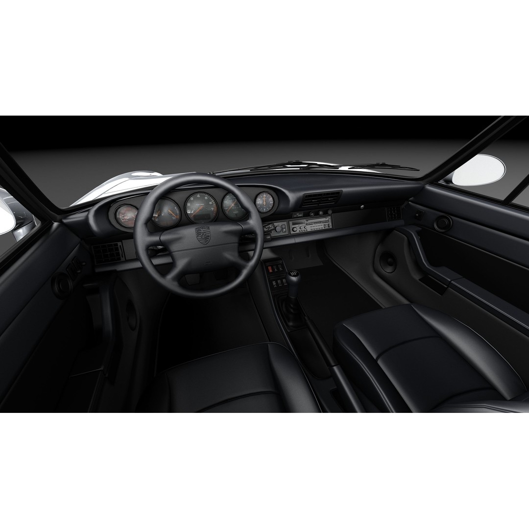 Porsche 911 993 Carrera 1994-1997 3D Model – High Poly Game Asset, FBX, OBJ - View 18