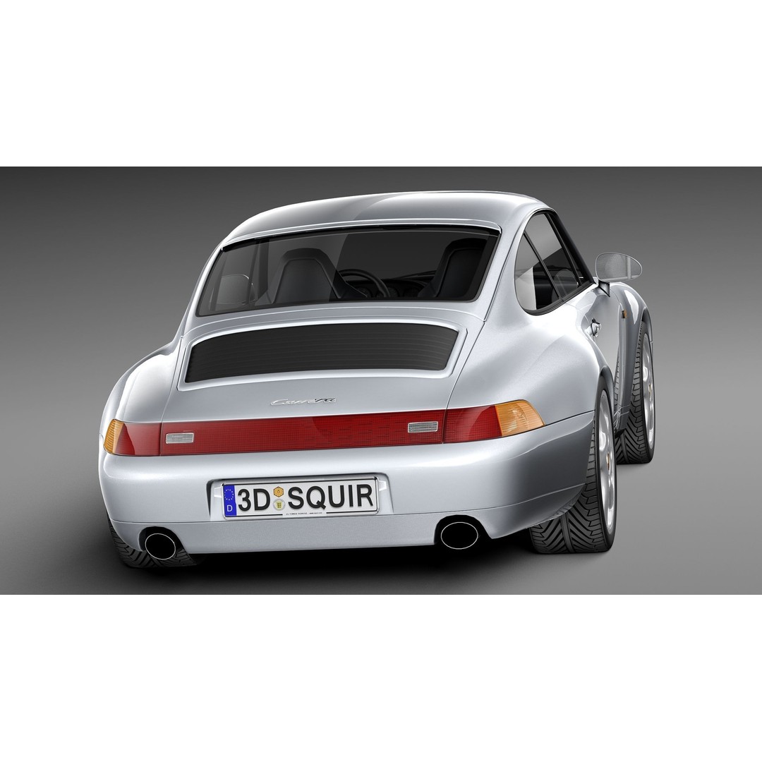 Porsche 911 993 Carrera 1994-1997 3D Model – High Poly Game Asset, FBX, OBJ - View 7