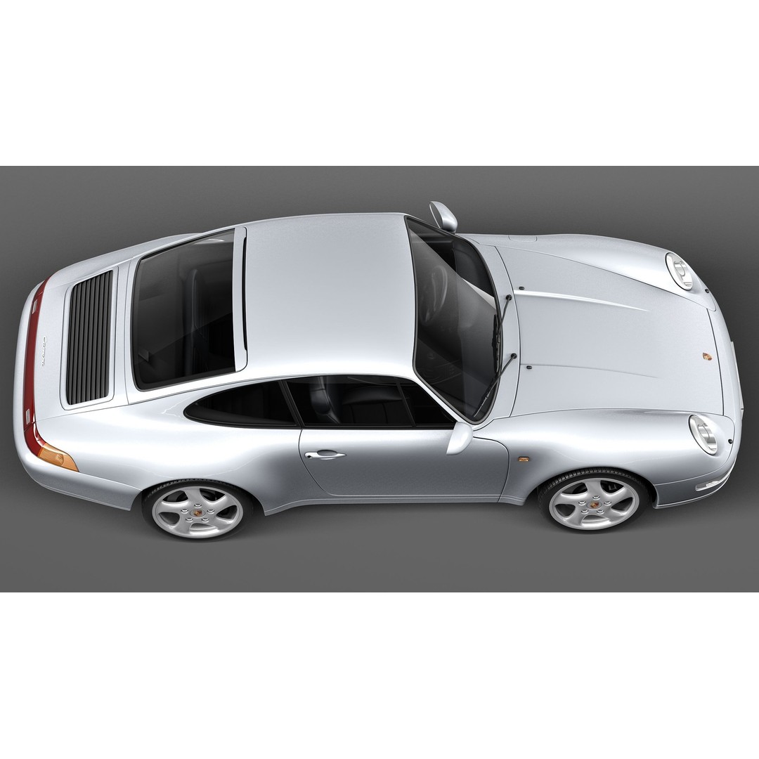 Porsche 911 993 Carrera 1994-1997 3D Model – High Poly Game Asset, FBX, OBJ - View 9