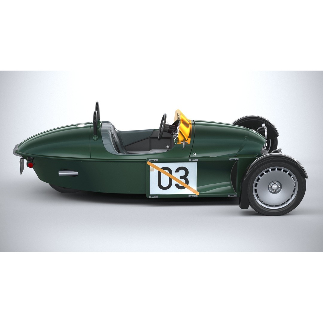 Morgan Super3 3D Model – High Poly Sport Car with Textures and Formats - View 13