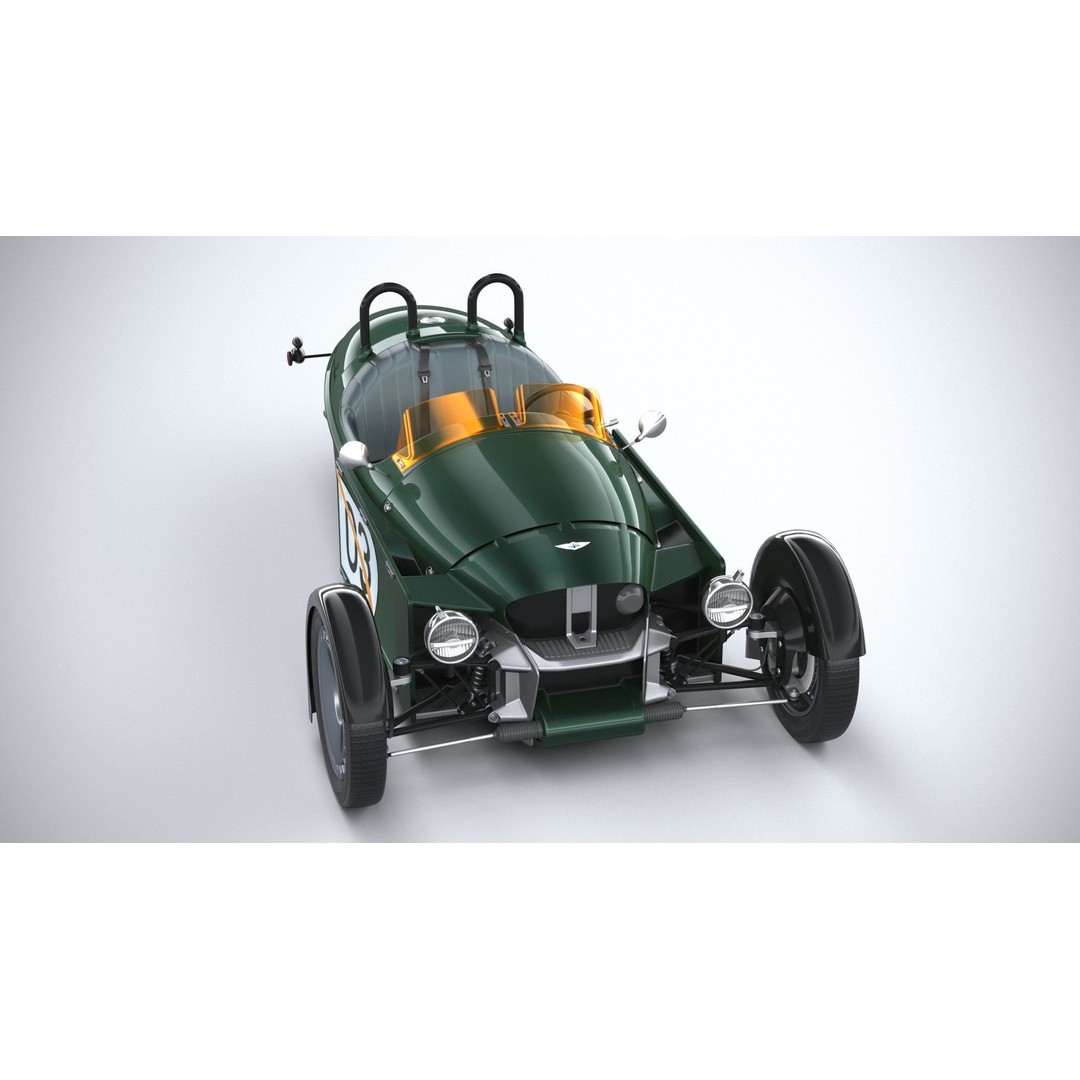 Morgan Super3 3D Model – High Poly Sport Car with Textures and Formats - View 14