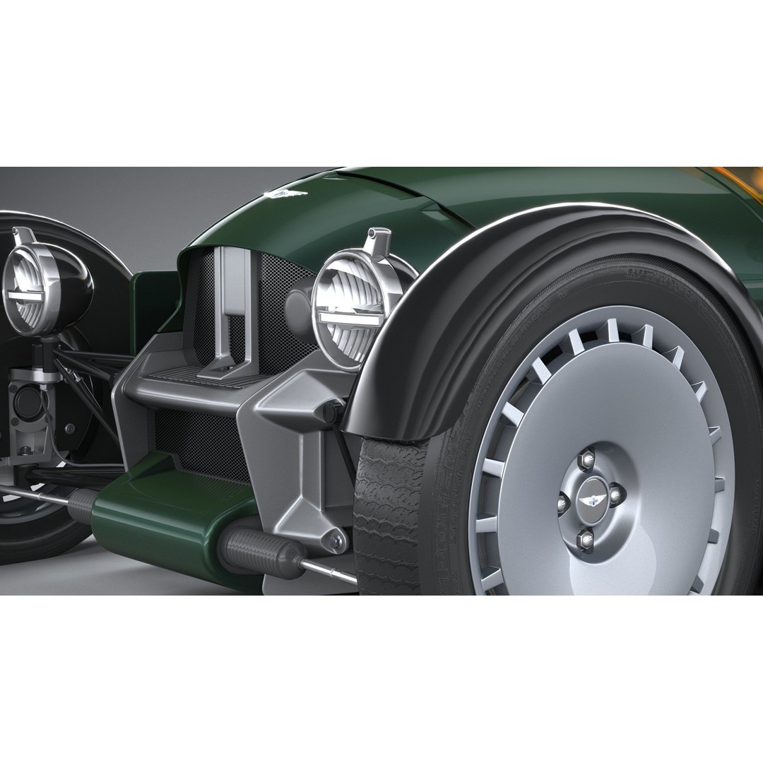 Morgan Super3 3D Model – High Poly Sport Car with Textures and Formats - View 16