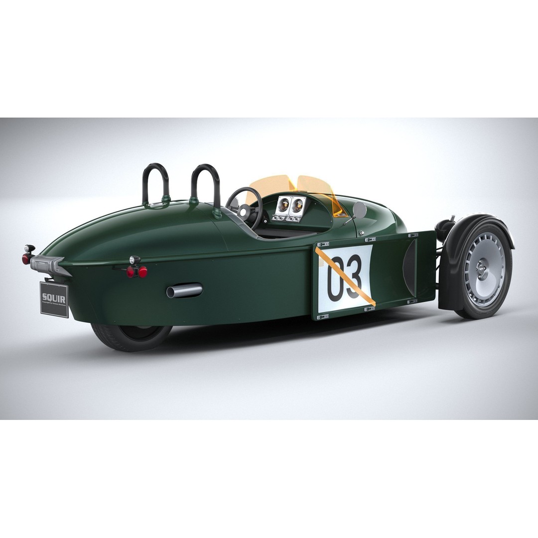 Morgan Super3 3D Model – High Poly Sport Car with Textures and Formats - View 19