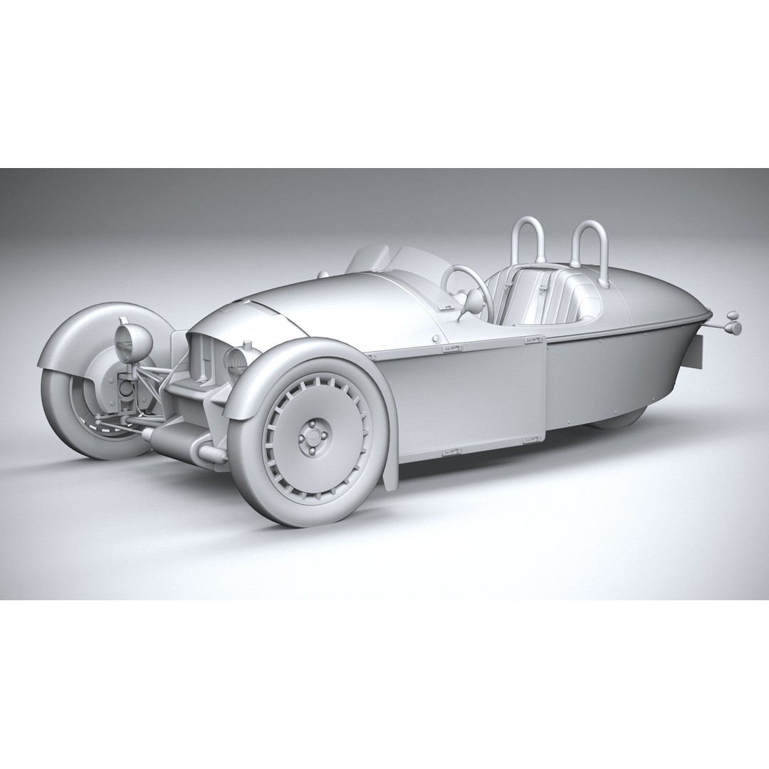 Morgan Super3 3D Model – High Poly Sport Car with Textures and Formats - View 21