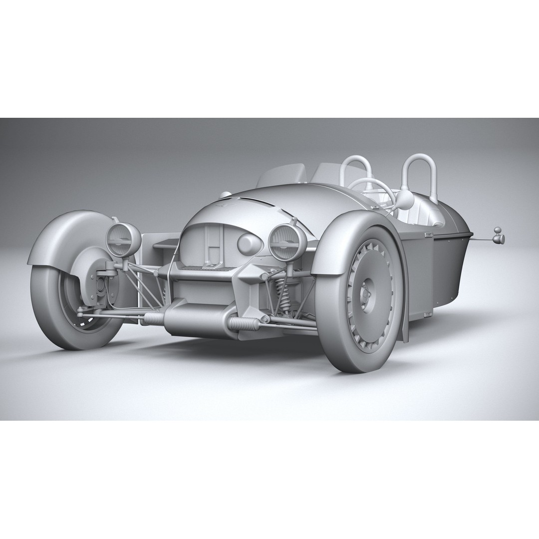 Morgan Super3 3D Model – High Poly Sport Car with Textures and Formats - View 22