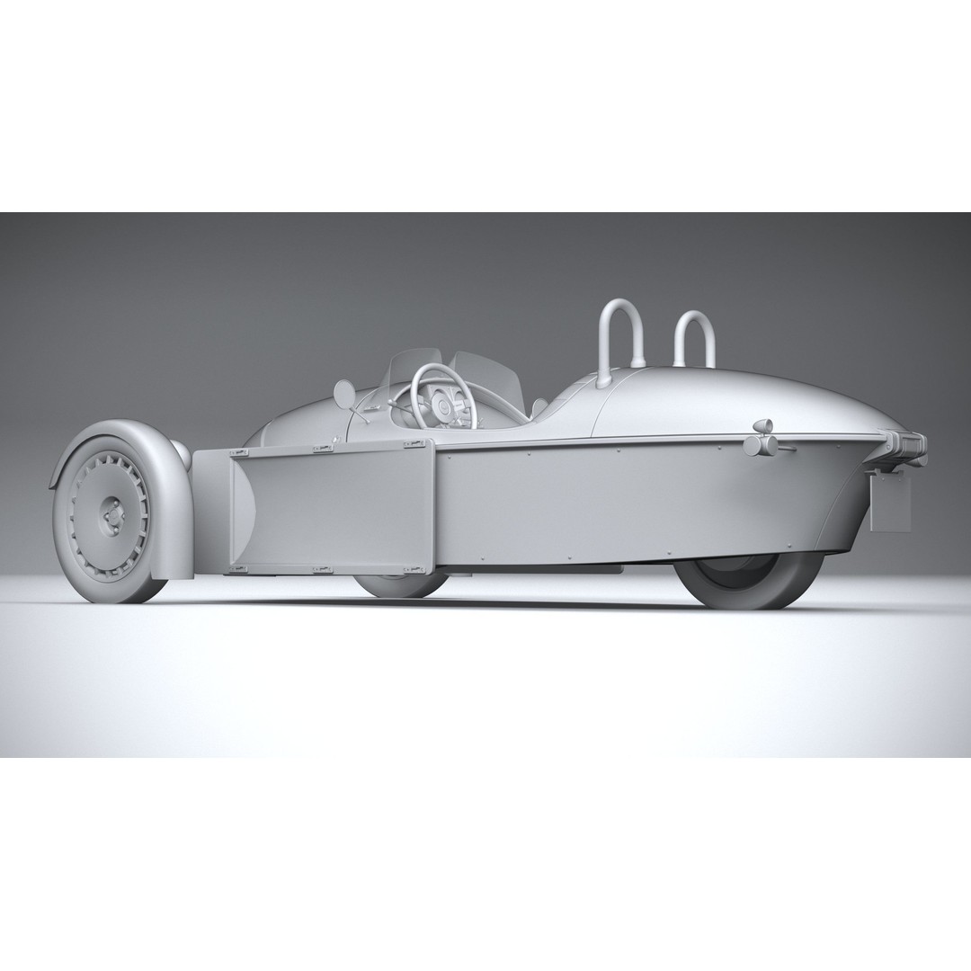 Morgan Super3 3D Model – High Poly Sport Car with Textures and Formats - View 23