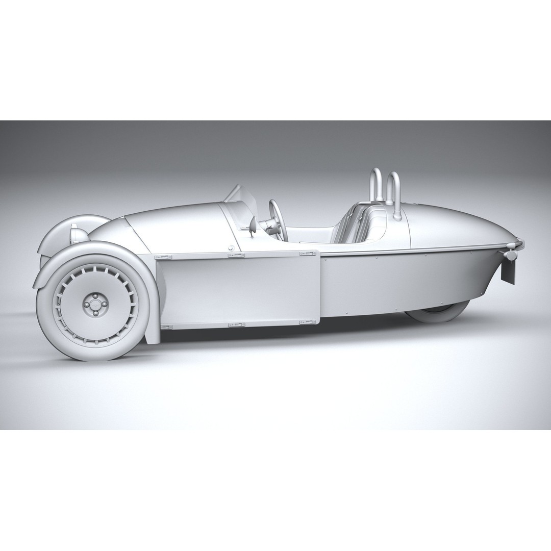 Morgan Super3 3D Model – High Poly Sport Car with Textures and Formats - View 24