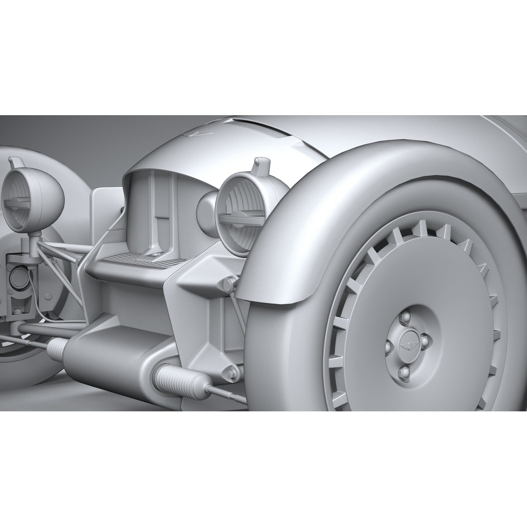 Morgan Super3 3D Model – High Poly Sport Car with Textures and Formats - View 25