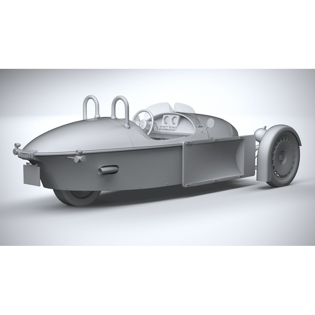 Morgan Super3 3D Model – High Poly Sport Car with Textures and Formats - View 27