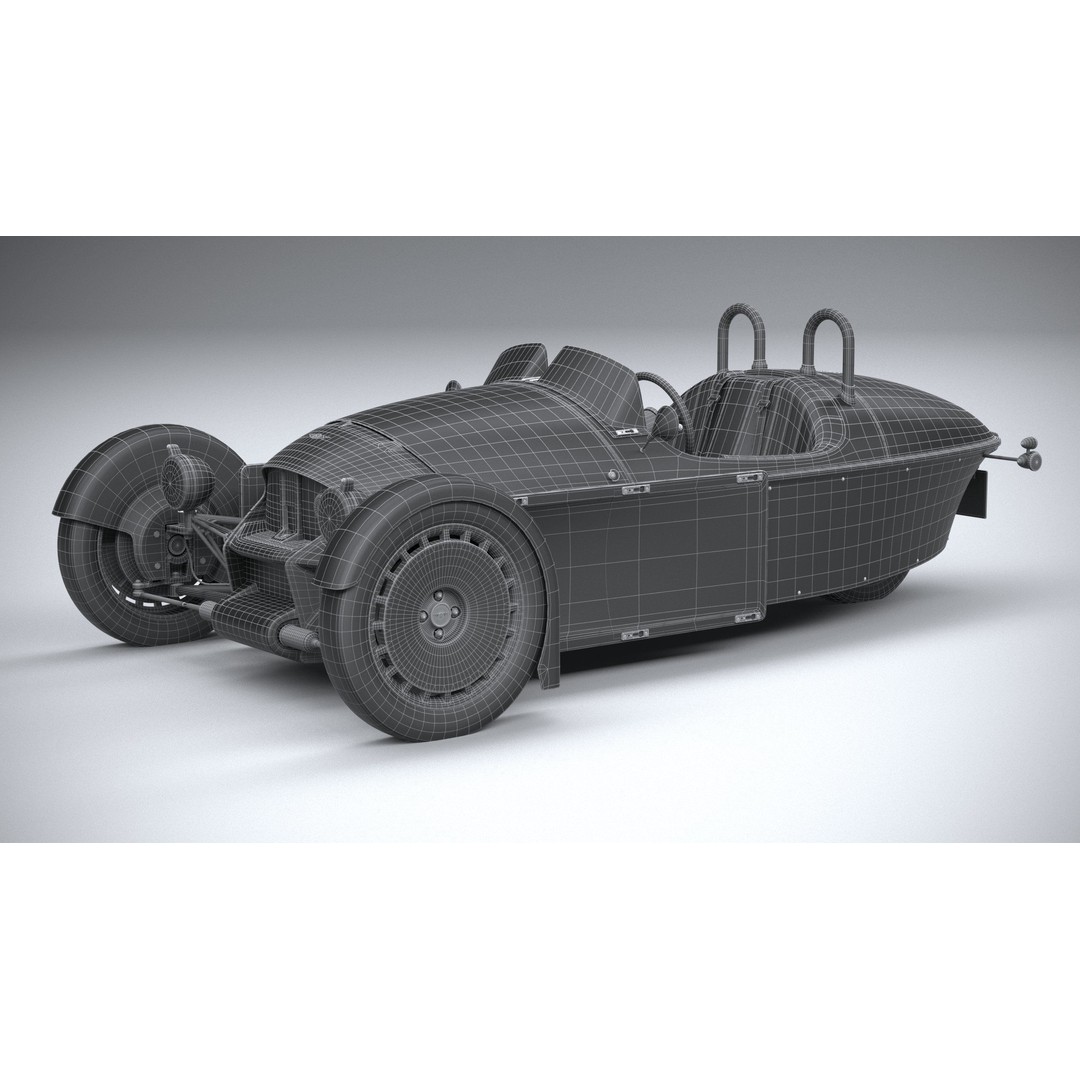 Morgan Super3 3D Model – High Poly Sport Car with Textures and Formats - View 30